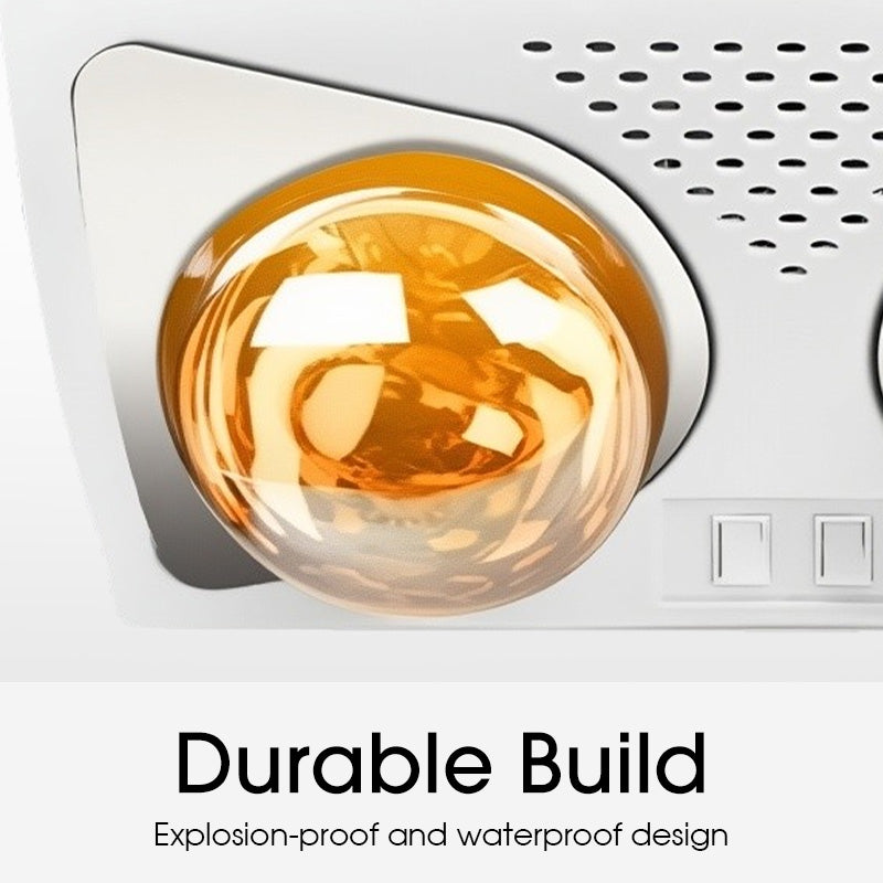 Väggmonterad värmelampa för badrum