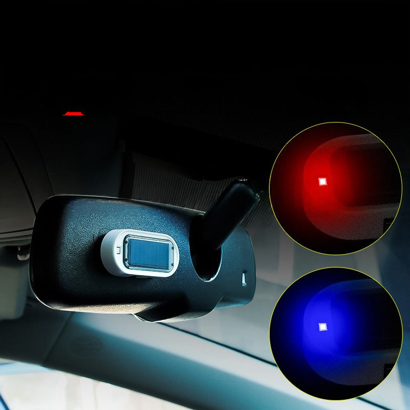 Soldriven LED-blinklampa mot stöld