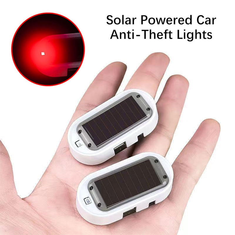 Soldriven LED-blinklampa mot stöld