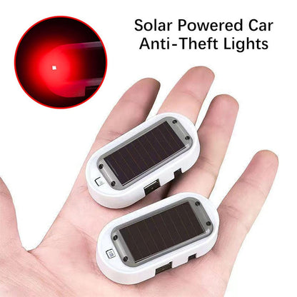 Soldriven LED-blinklampa mot stöld