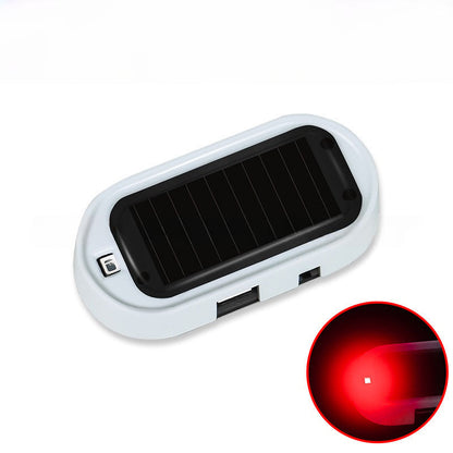 Soldriven LED-blinklampa mot stöld