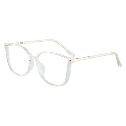 Perfekt present🎊Dammode stor ram HD Anti-Blu-Ray glasögon