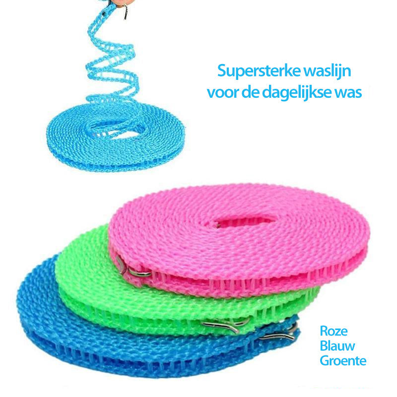 🧺 KÖP 1, FÅ 1 GRATIS! 🌬️ Vindskyddad och halkfri tvättlina – snabbtorkande, säker upphängning och enkel installation ☀️