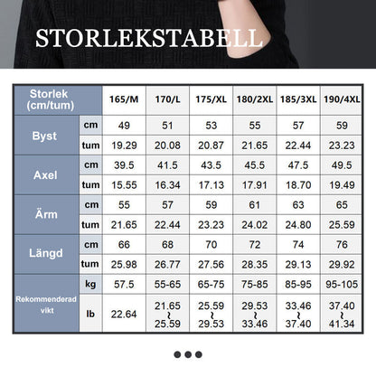 🔥Bästa Presenten - Herrarnas Värmande Utsökta Mönster Crewneck Stickat Plagg