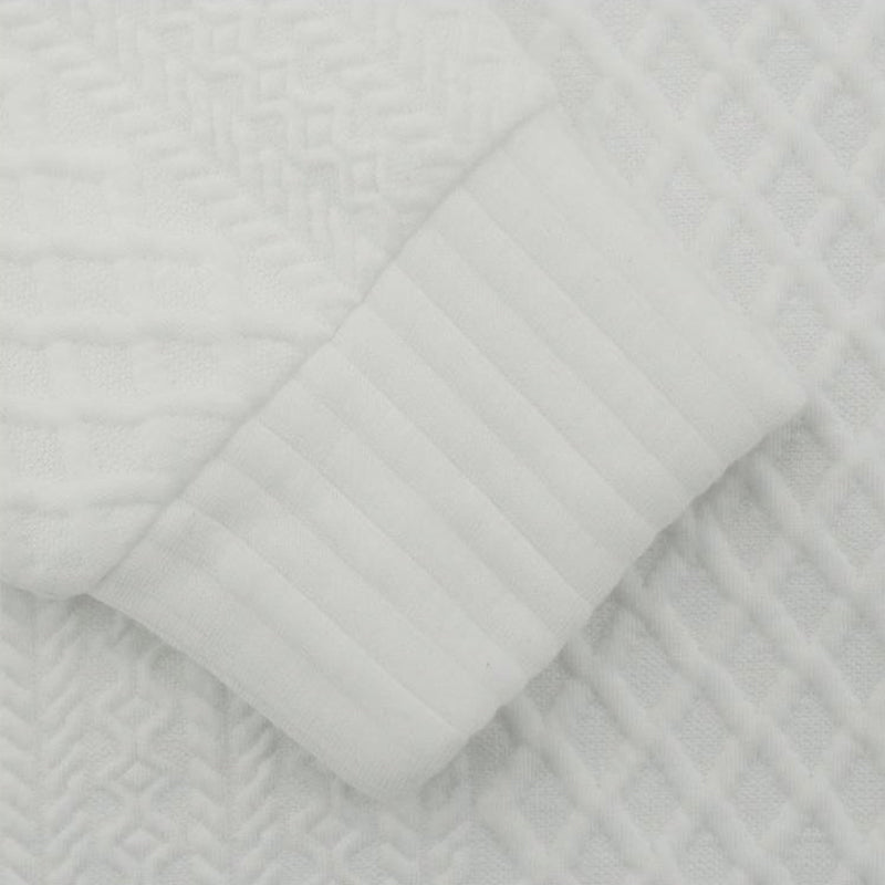 Casual långärmad pullover med armbågsskydd för män