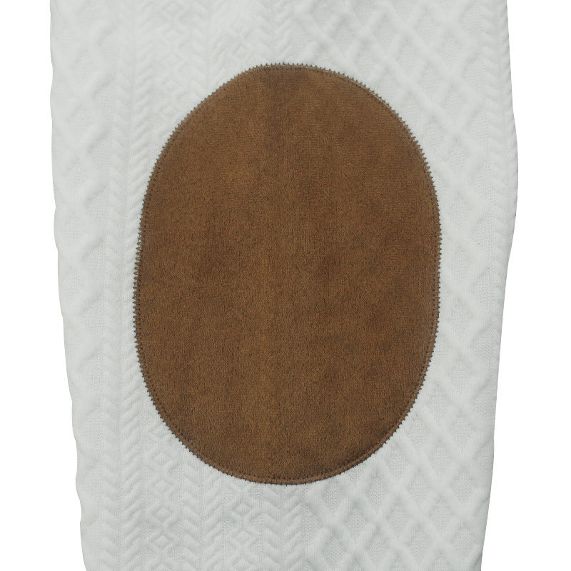 Casual långärmad pullover med armbågsskydd för män