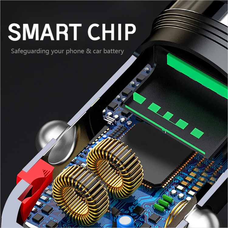 🔥2-portars kompakt snabbladdare för bil