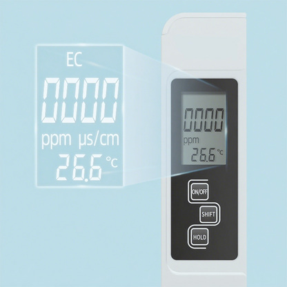 💧3-i-1 TDS Vattenkvalitetstestare🌊Mäter pH, Klor och Hårdhet med LCD-display för Pool och Akvarium📱