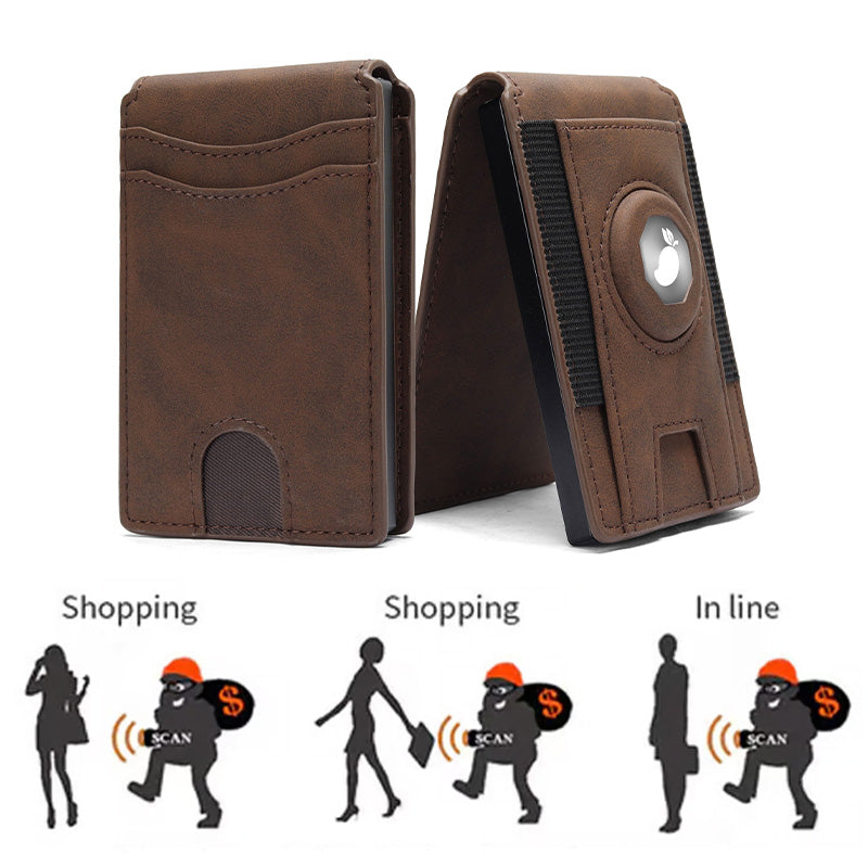 🔥Pengaklämma i PU-läder med RFID-blockering