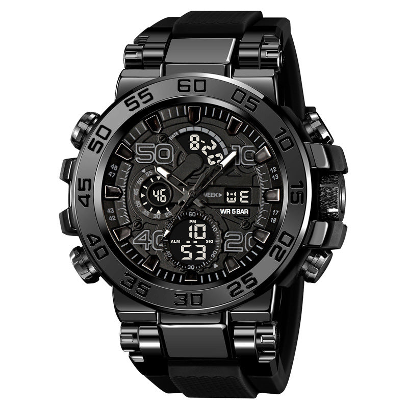 Multifunktionell LED-vattentät digital klocka