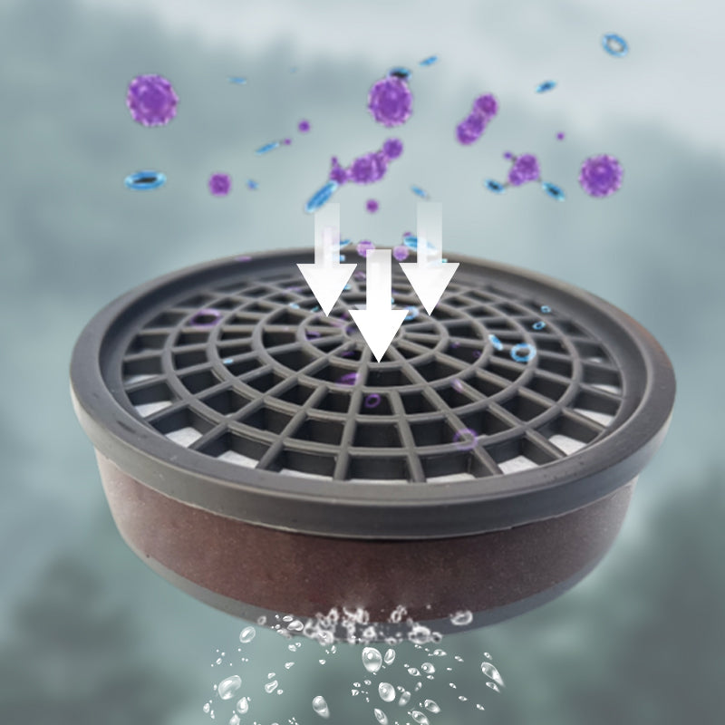 🎁Senaste dagskampanj 50% rabatt🔥Skydd som fungerar - gasmask med dubbla filter och aktivt kol