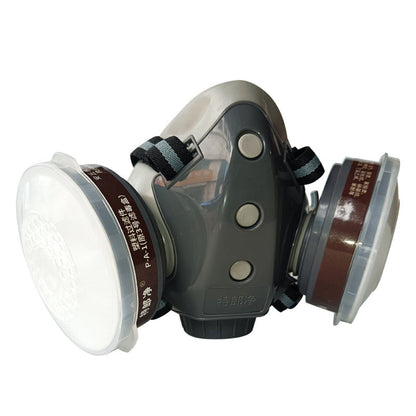 🎁Senaste dagskampanj 50% rabatt🔥Skydd som fungerar - gasmask med dubbla filter och aktivt kol