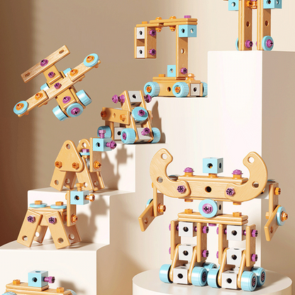 🧰 50% RABATT🧩 Barnens verktygssats, roligt DIY, utvecklar barns praktiska färdigheter🎪🔩