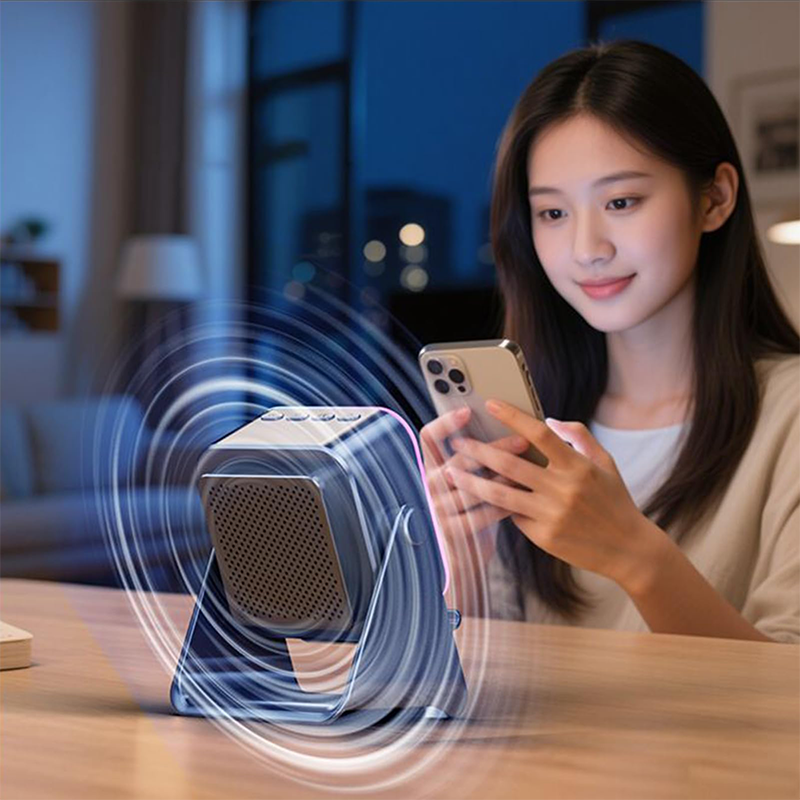 🔥Nyårserbjudande – upp till 50 % rabatt🎅🎶📱 5-i-1 Trådlös Induktionshögtalare med Justerbart Telefonstativ