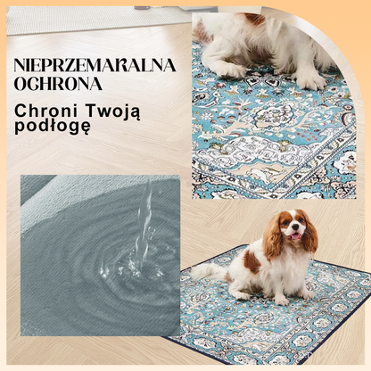 🐾50 % rabatt✨Tvättbar Boho-matta för Husdjur – Snabbsugande, Halksäker & Återanvändbar!