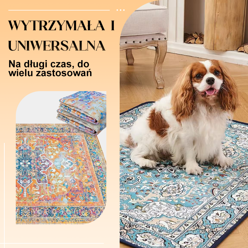 🐾50 % rabatt✨Tvättbar Boho-matta för Husdjur – Snabbsugande, Halksäker & Återanvändbar!