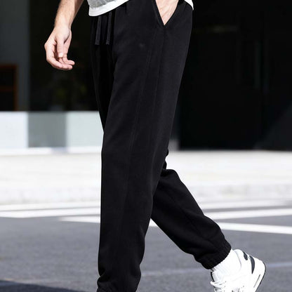 🔈🔈60% rabatt🔥Herrmanchesterbyxor med avsmalnande passform, dragsko och fickor