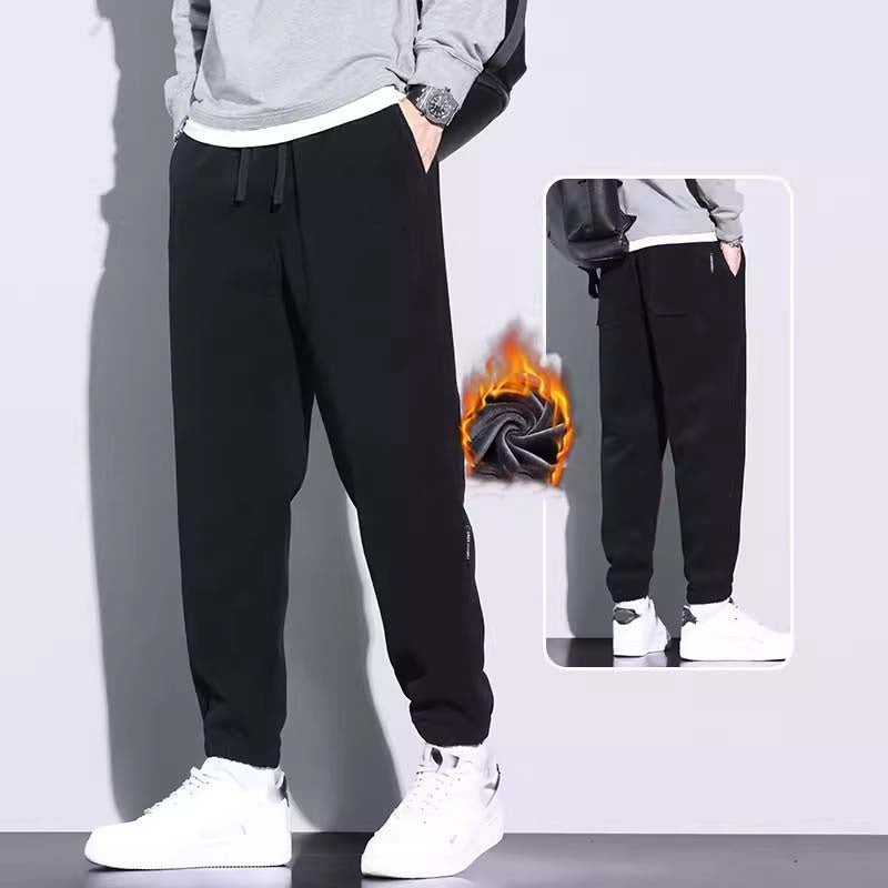 🔈🔈60% rabatt🔥Herrmanchesterbyxor med avsmalnande passform, dragsko och fickor