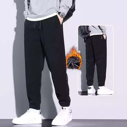 🔈🔈60% rabatt🔥Herrmanchesterbyxor med avsmalnande passform, dragsko och fickor