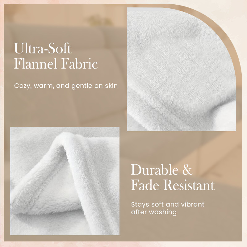 🔥Konstnärlig tryckt flanellpläd