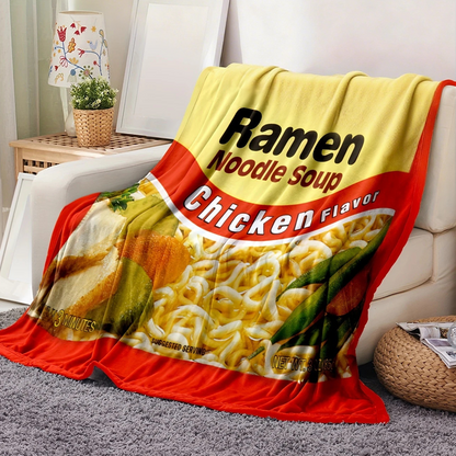 🔥Konstnärlig tryckt flanellpläd