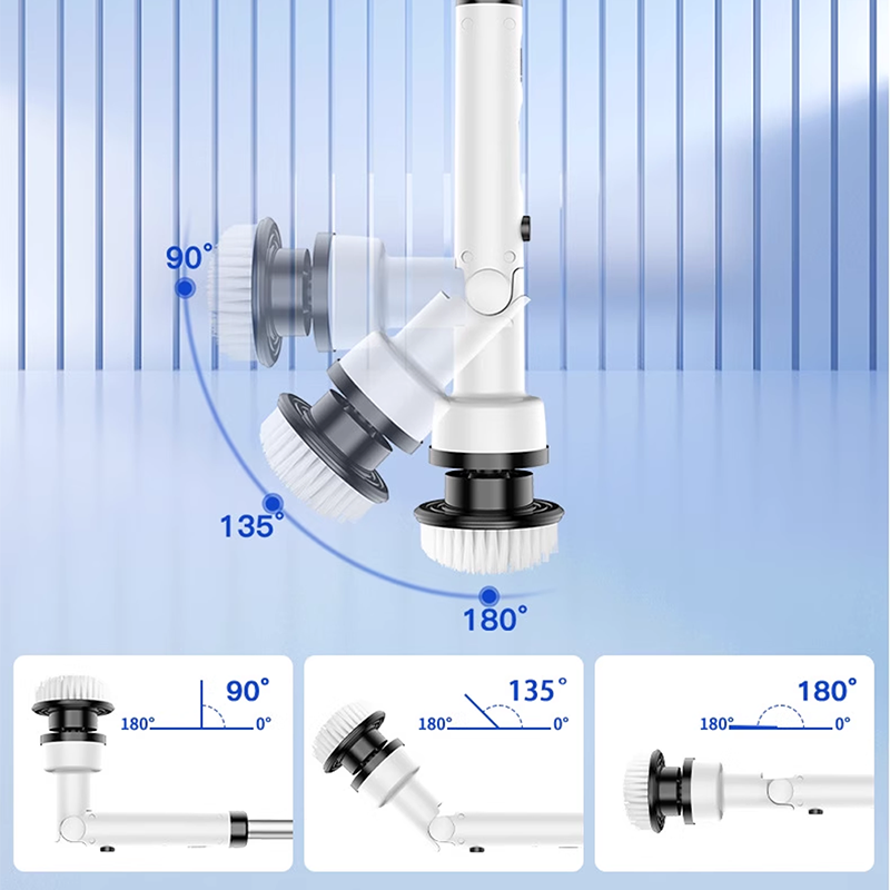 ⌛ Multifunktionell elektrisk utdragbar rengöringsborste