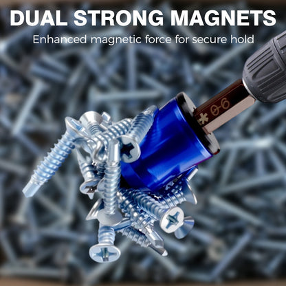 ⚡ Magnetisk skruvmejselring 3-i-1 – snabb bitsbyte, säkert grepp & portabel 🧲