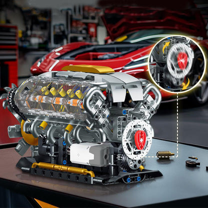 🔥Motor modell byggklossar set