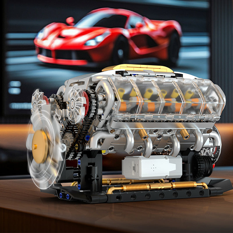 🔥Motor modell byggklossar set