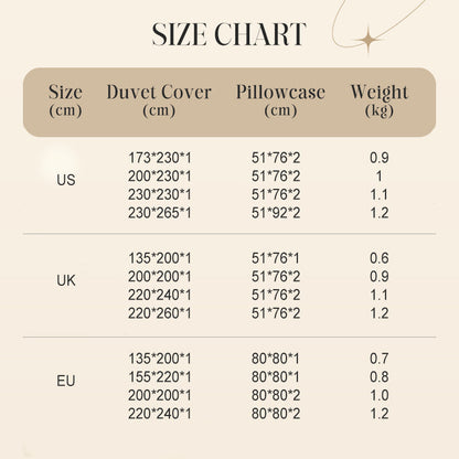 3-delat tuftat sängklädesset med utskuret mönster