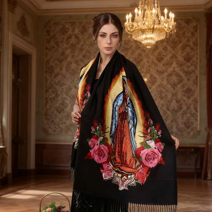 🔥Elegant mjuk fransad halsduk för kvinnor