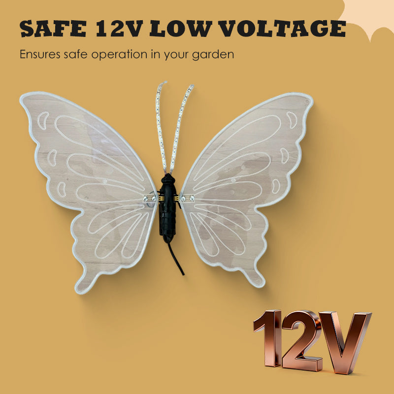 🔥Dynamiska vattentäta LED-lampor för fjärils trädgårdar