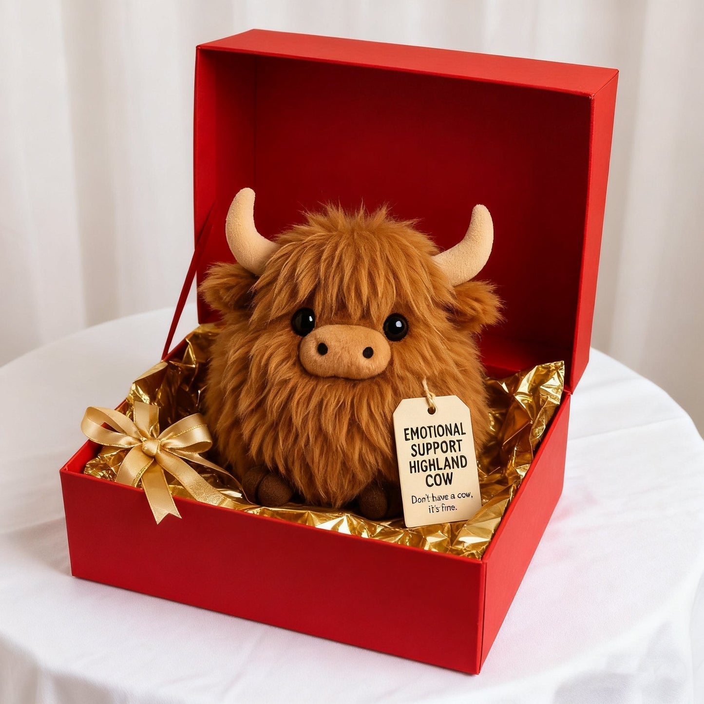 🎅Julförförsäljning 50 % RABATT🎁Emotionellt stöd Highland Cow Plush🎉