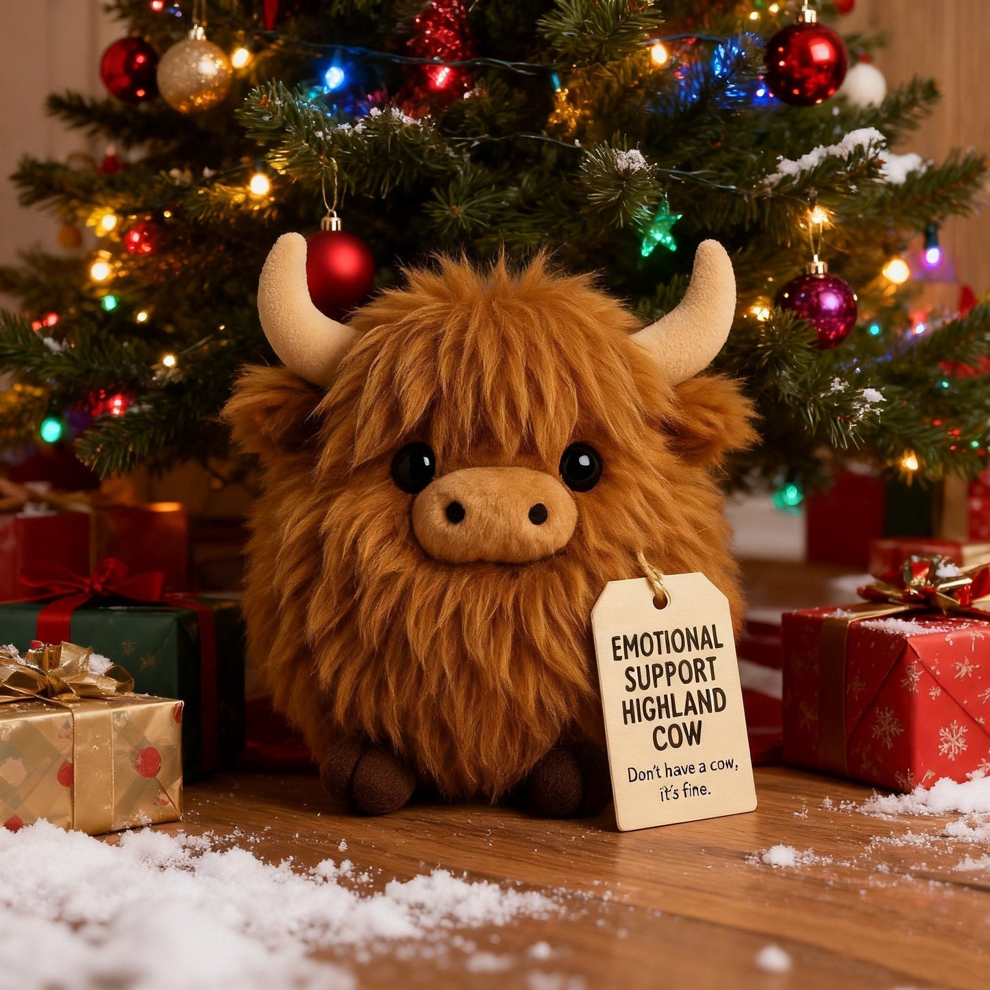 🎅Julförförsäljning 50 % RABATT🎁Emotionellt stöd Highland Cow Plush🎉
