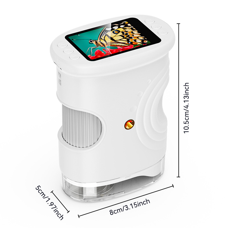 🔬 HET REA 50 % RABATT! ✨ Handhållet fickmikroskop för barn – 60 gångers förstoring med LED-belysning för utomhusutforskning och STEM-inlärning 🌿📚