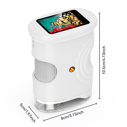 🔬 HET REA 50 % RABATT! ✨ Handhållet fickmikroskop för barn – 60 gångers förstoring med LED-belysning för utomhusutforskning och STEM-inlärning 🌿📚