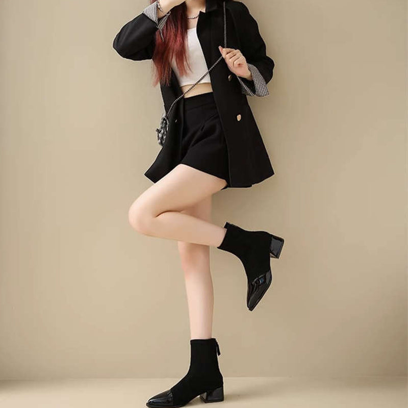 🔥Vintageinspirerade spetsiga stövlar för damer