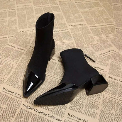 🔥Vintageinspirerade spetsiga stövlar för damer