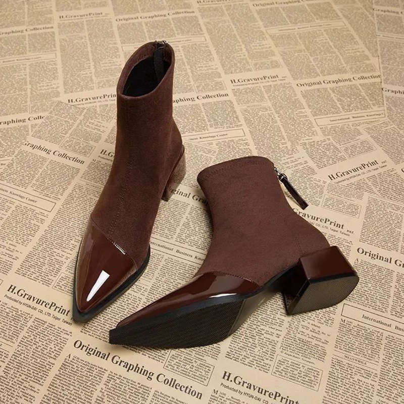 🔥Vintageinspirerade spetsiga stövlar för damer