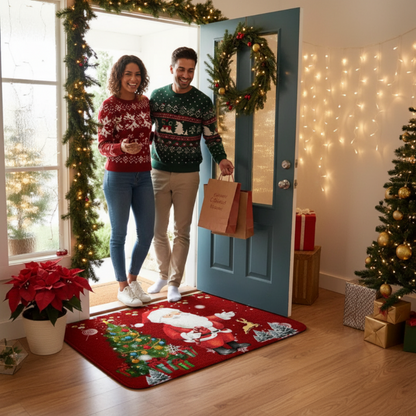 🔥Glad jul välkomstmatta