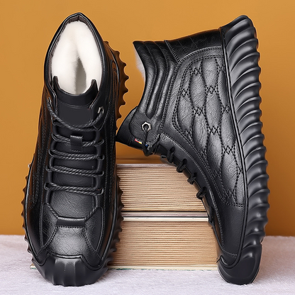 🔥Värmefodrade höga vinterkängor för herr