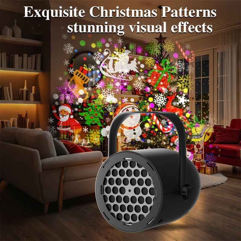 🎅 50% RABATT NU! 🎄 Julprojektorljus med 16 mönster – skapa magisk feststämning – perfekt för julmys, middagar och fester ✨🎁