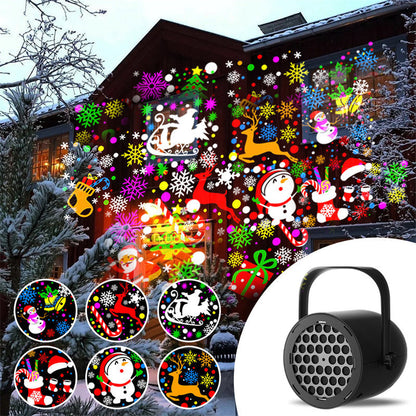 🎅 50% RABATT NU! 🎄 Julprojektorljus med 16 mönster – skapa magisk feststämning – perfekt för julmys, middagar och fester ✨🎁