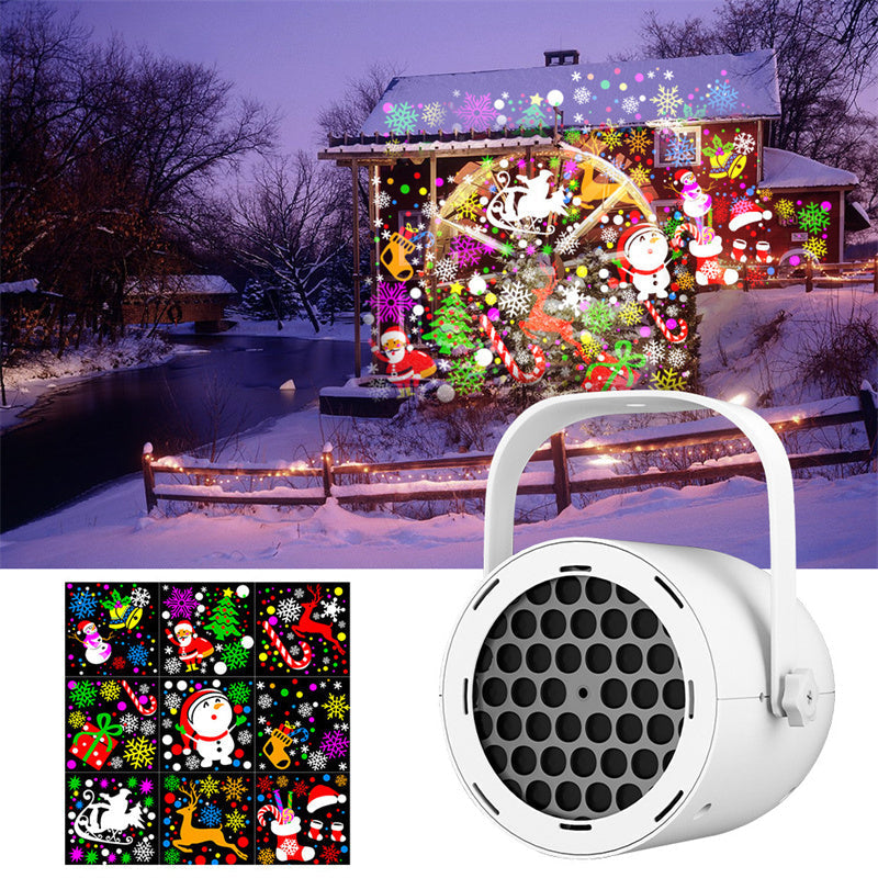 🎅 50% RABATT NU! 🎄 Julprojektorljus med 16 mönster – skapa magisk feststämning – perfekt för julmys, middagar och fester ✨🎁