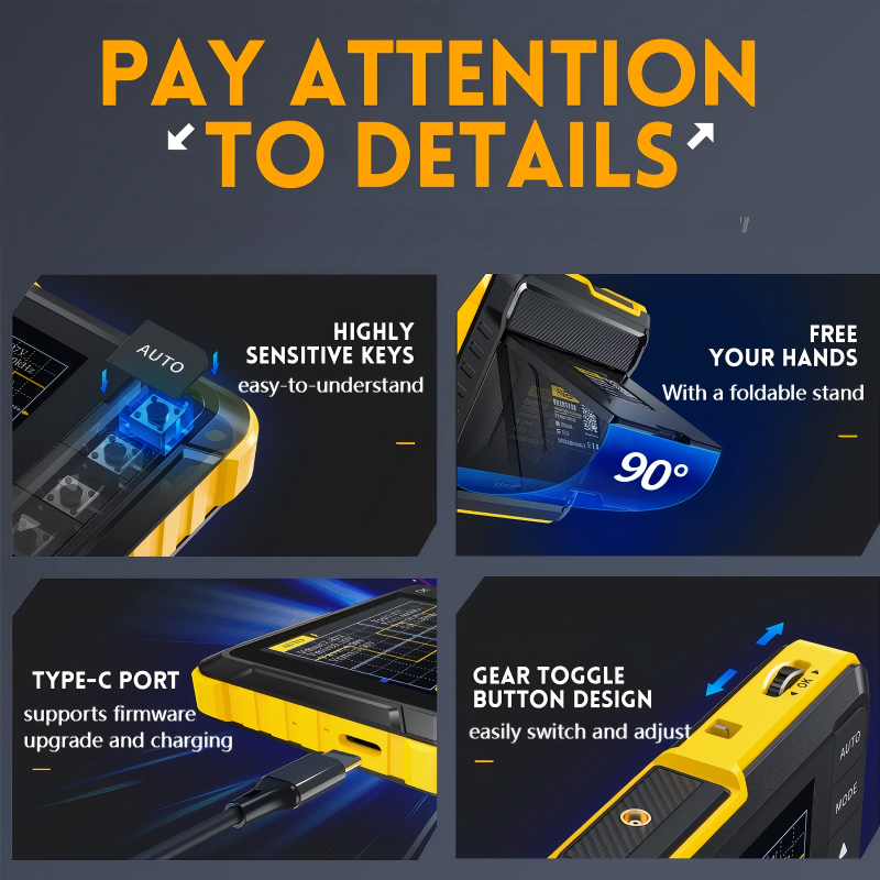 🔥Bärbart digitalt oscilloskopkit