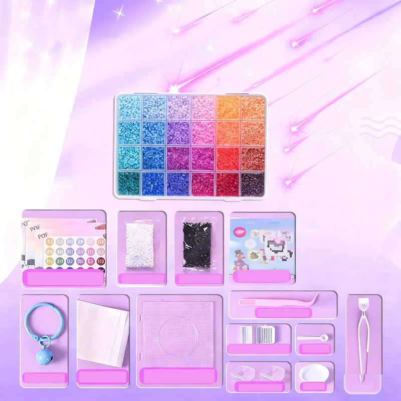 🔥Komplett pysselkit med 96 färger av fuse-pärlor