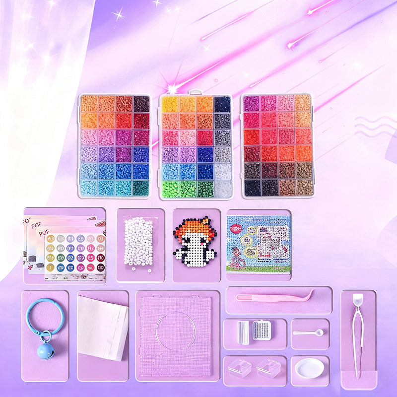 🔥Komplett pysselkit med 96 färger av fuse-pärlor