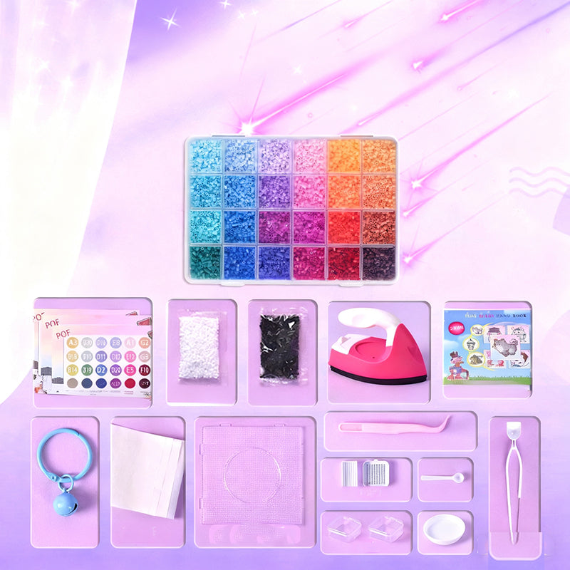 🔥Komplett pysselkit med 96 färger av fuse-pärlor