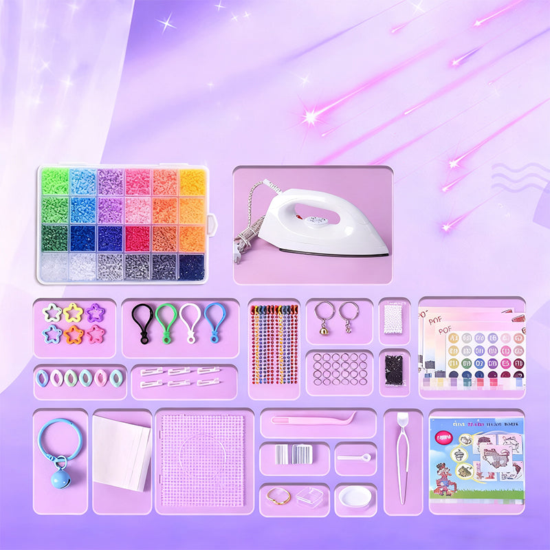 🔥Komplett pysselkit med 96 färger av fuse-pärlor