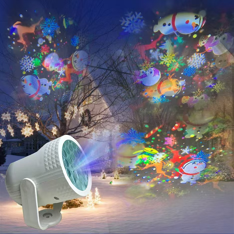 🔥USB-LED-projektionslampa med julmotiv